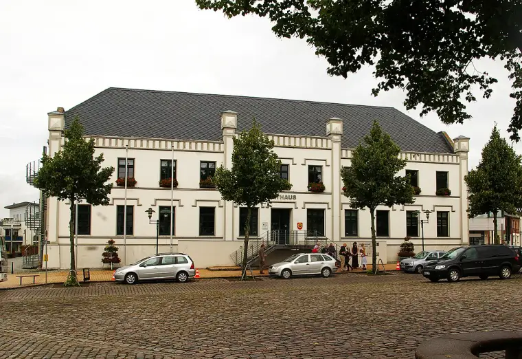 Rathaus von Grevesmühlen am Markt